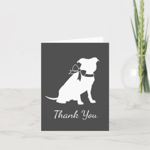 Pit Bull Dog Babydusche Geschlecht Neutral Pitbull Dankeskarte