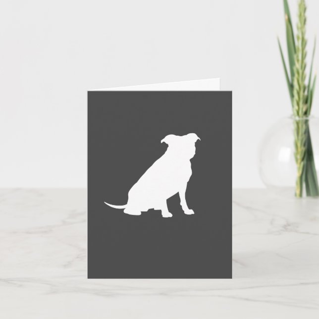 Pit Bull Dog Babydusche Geschlecht Neutral Pitbull Dankeskarte (Vorderseite)