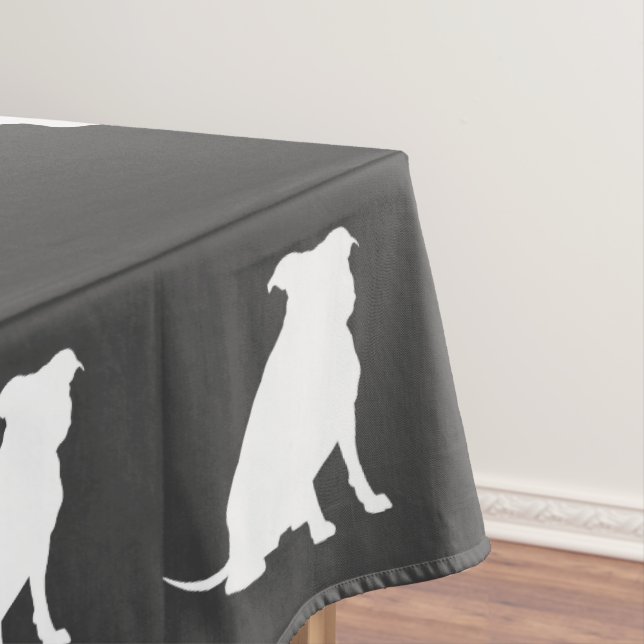 Pit Bull Dog Babydusche Geschlecht Neutral Pitbull Tischdecke (Beispiel)
