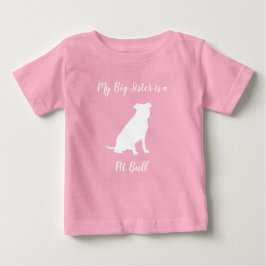 Pit Bull Dog Babydusche Pink Girl Pitbull Baby T-shirt