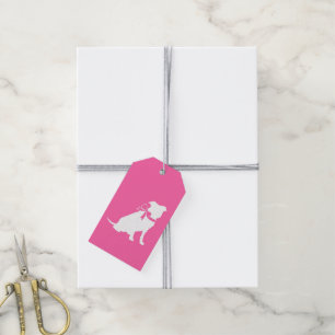 Pit Bull Dog Babydusche Pink Girl Pitbull Geschenkanhänger