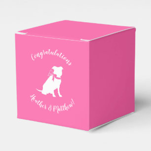 Pit Bull Dog Babydusche Pink Girl Pitbull Geschenkschachtel
