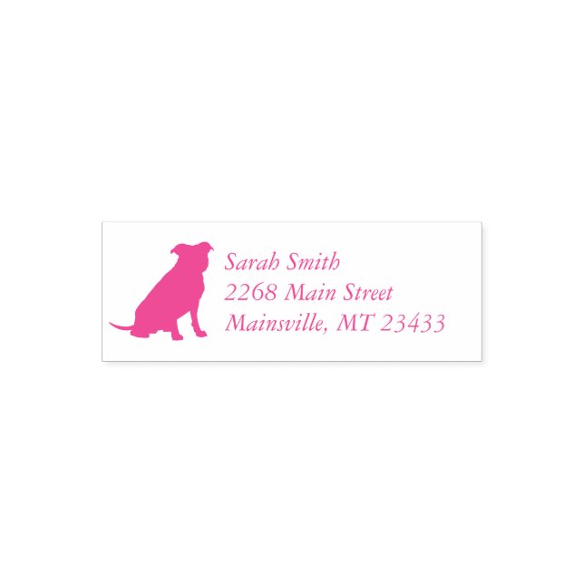 Pit Bull Dog Babydusche Pink Girl Pitbull Permastempel (Design)