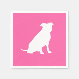Pit Bull Dog Babydusche Pink Girl Pitbull Serviette