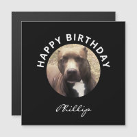 Pit Bull Dog Joyeux Anniversaire Magnet personnali