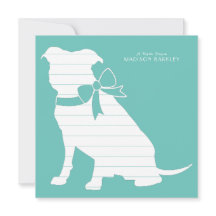 Pit Bull Dog Puppy Pitbull Danke Karte