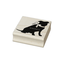 Pit Bull Dog Puppy Pitbull Gummistempel
