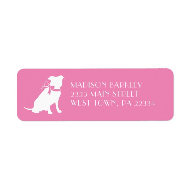 Pit Bull Dog Puppy Pitbull Label (Vorne)