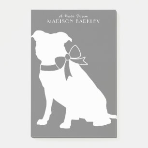 Pit Bull Dog Puppy Pitbull Nachhinweise Post-it Klebezettel