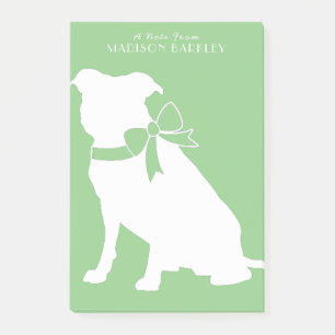 Pit Bull Dog Puppy Pitbull Nachhinweise Post-it Klebezettel