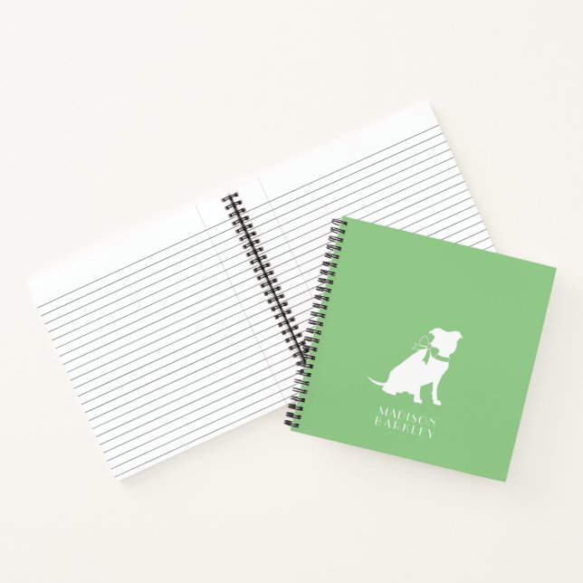 Pit Bull Dog Puppy Pitbull Notebook Notizbuch (Innenseite)