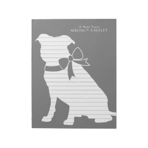 Pit Bull Dog Puppy Pitbull Notepad Notizblock