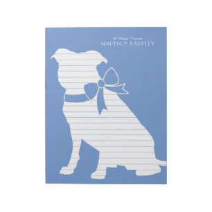 Pit Bull Dog Puppy Pitbull Notizblock