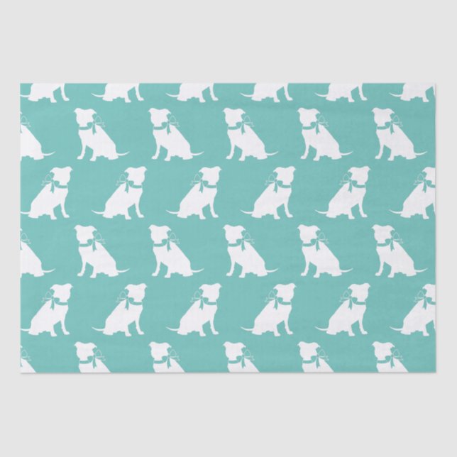 Pit Bull Dog Puppy Pitbull Tissue Seidenpapier (Vorderseite)