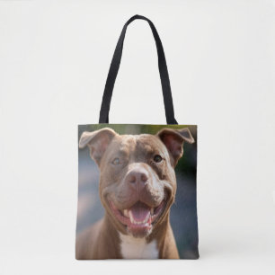 Pit Bull-Foto hinzufügen Anpassen Tasche