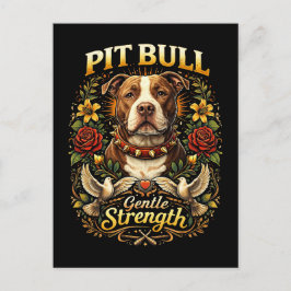 Pit Bull: Gentle Strength Postkarte