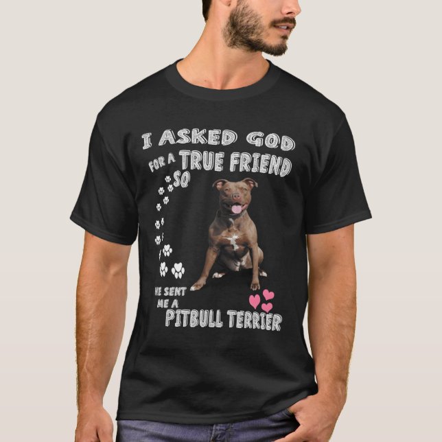 Pit Bull Gifts Pit Bull Mama Pittie Vater Apbt Pit T-Shirt (Vorderseite)