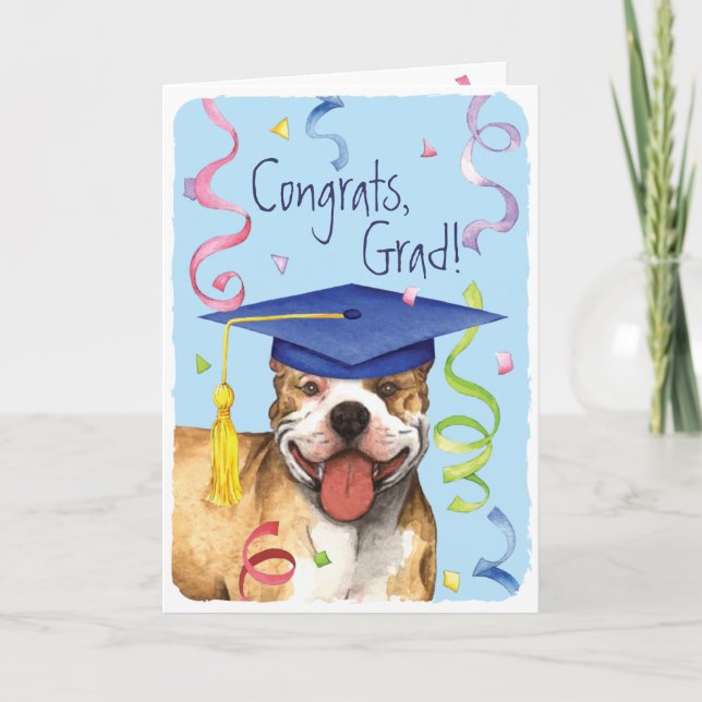 Pit Bull Graduate Karte (Vorderseite)