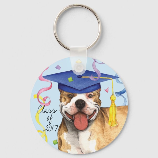 Pit Bull Graduate Schlüsselanhänger (Vorderseite)