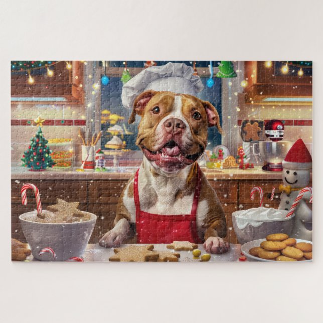 Pit Bull Holiday Baking: Festliche Weihnachten (Horizontal)