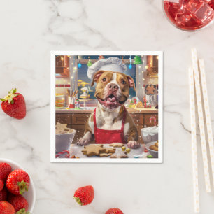 Pit Bull Holiday Baking: Festliche Weihnachten Serviette