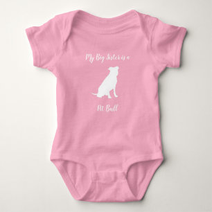 Pit Bull Hund Baby Dusche Geschlecht neutrale Pitb Strampler