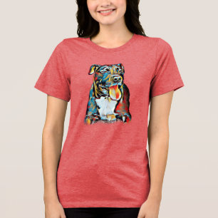 Pit Bull in Farben Tri-Blend Shirt