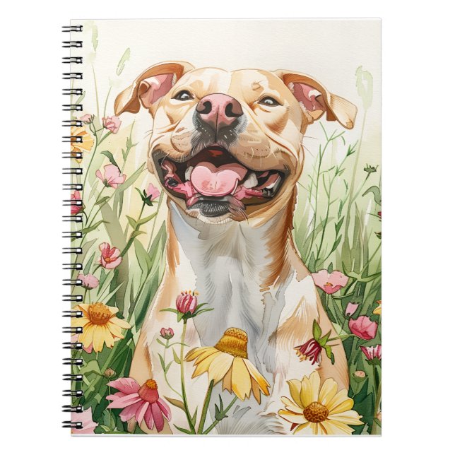 Pit Bull Journal – Dog Mom Notes Notizblock (Vorderseite)