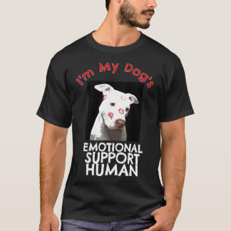 Pit Bull Kisses Dog emotionale Unterstützung mensc T-Shirt
