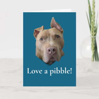 Pit Bull Liebe ein Pibble Karte