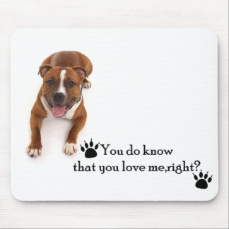 Pit Bull Liebe Mousepad