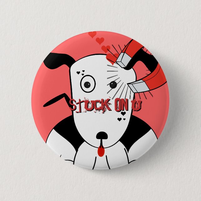 Pit Bull Lover Petey Lover Bull Terrier Liebe Button (Vorderseite)