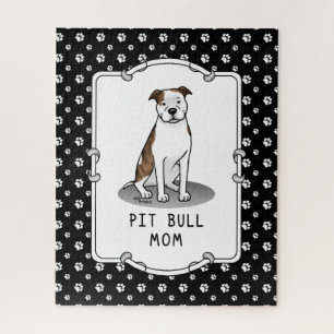 Pit Bull Mama (lt, gestromt, weiß 3)