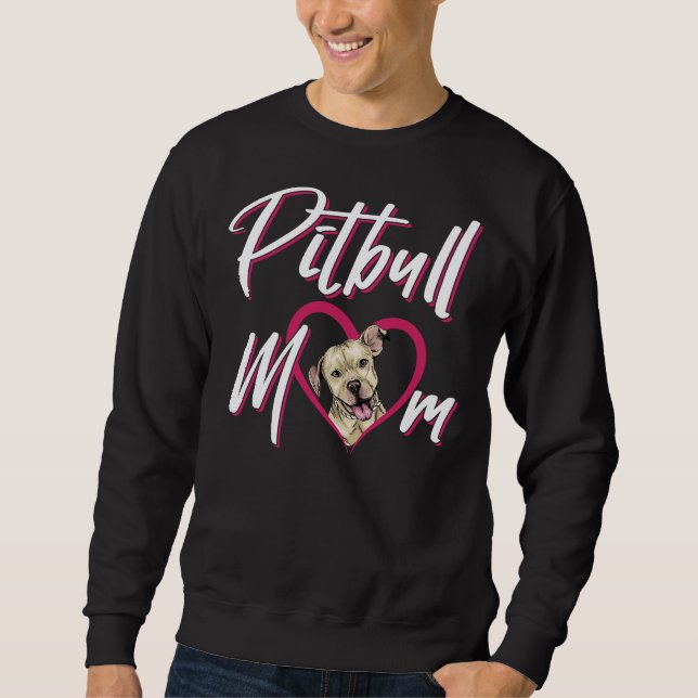 Pit Bull-Mama Sweatshirt (Vorderseite)