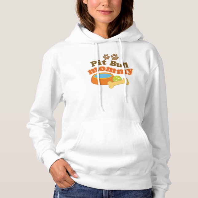 Pit Bull Mama Womens Hoodie (Vorderseite)