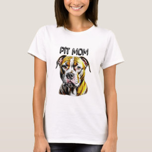 Pit Bull Mutter Hunde Liebhaber T-Shirt