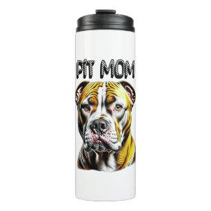 Pit Bull Mutter   Hundeliebhaberin  Thermosbecher