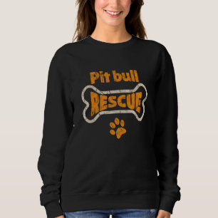 Pit Bull Mutter Pitbull Rettung Hund Adoption Pfle Sweatshirt