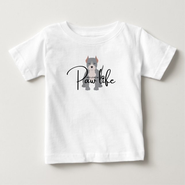 Pit bull paw life T - Shirt (Vorderseite)