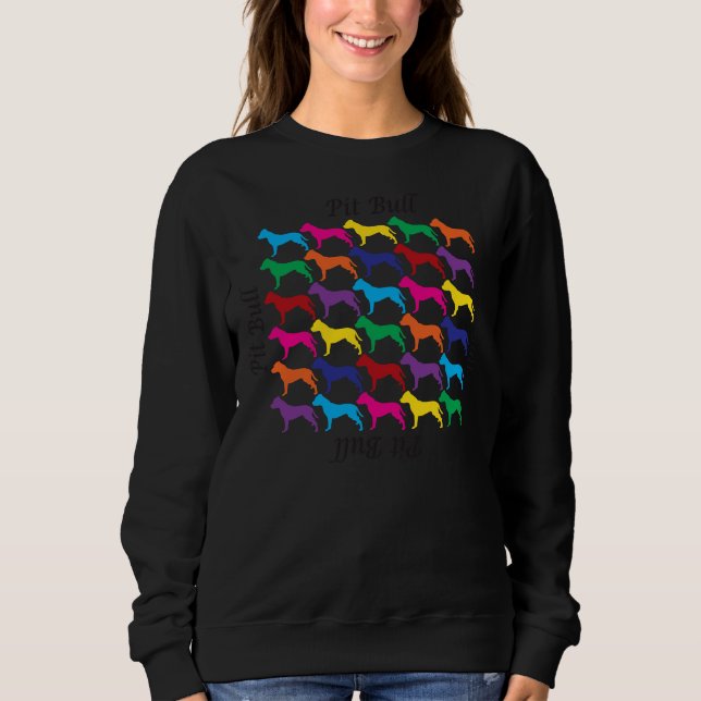 Pit Bull Rainbow Sweatshirt (Vorderseite)