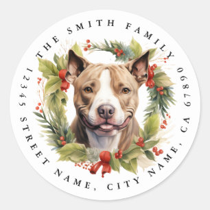 Pit Bull Round Stickers