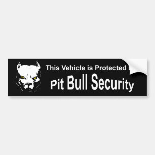 Pit Bull Security Autoaufkleber