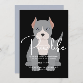 Pit Bull-Spiel-Datum Einladung