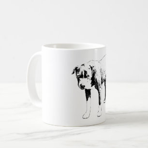 Pit Bull, steter Blick Kaffeetasse