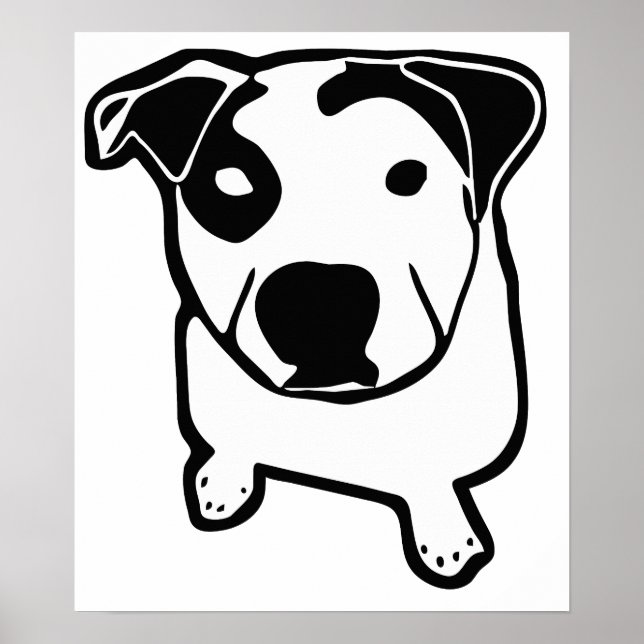 Pit Bull T-Bone Grafik Poster (Vorne)