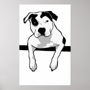 Pit Bull T-Bone Grafik Poster
