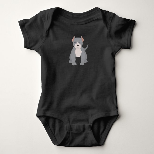 Pit bull T - Shirt Baby Bodysuit (Vorderseite)