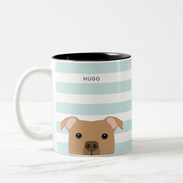 Pit Bull-Tasse Zweifarbige Tasse (Links)