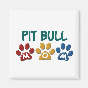 PIT BULL TERRIER Mama Pfosten Drucken 1 Magnet