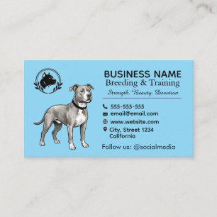 Pit Bull Terrier Zuchtstätte & Züchter Professiona Visitenkarte